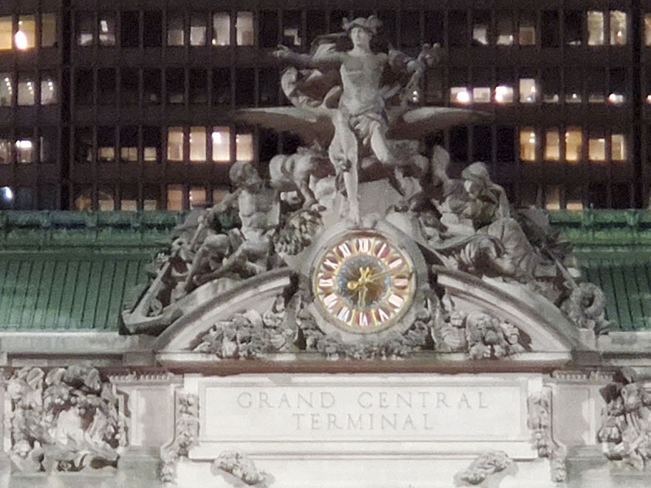 Grand Central Station building clock photo