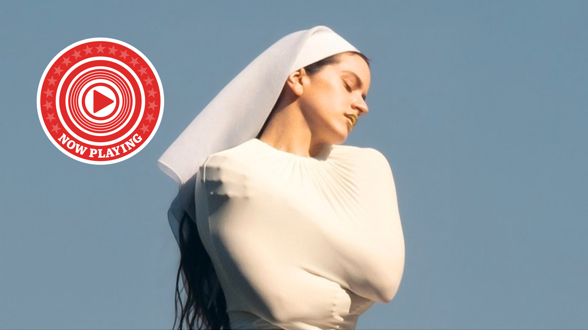 Rosal&iacute;a Lux album cover with the Now Playing roundel