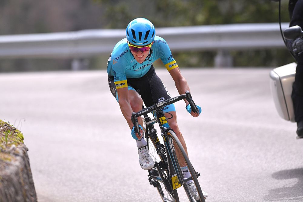 Pello Bilbao (Astana) makes a late attack to win stage 1 of the Tour of the Alps