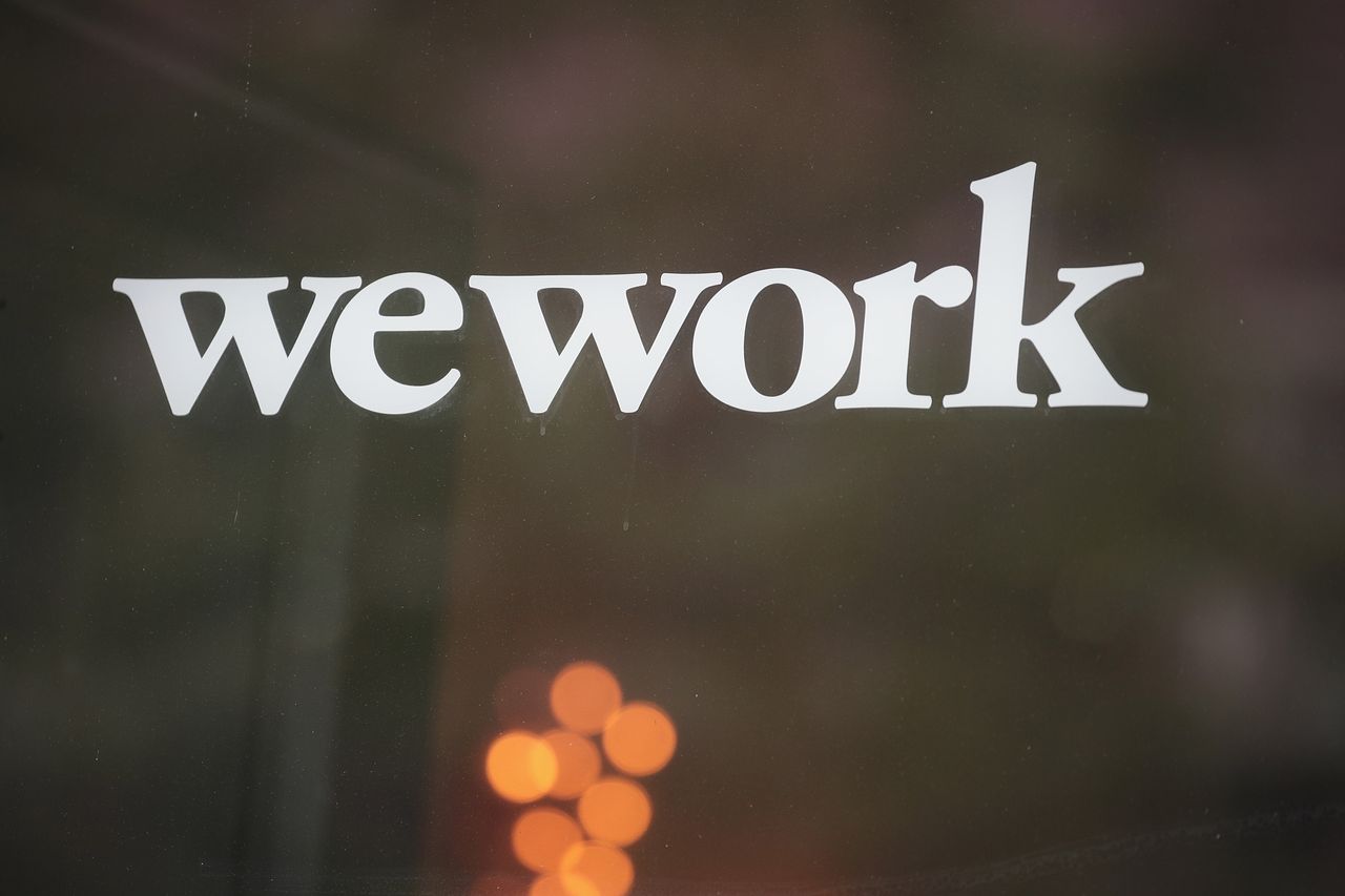 The WeWork sign