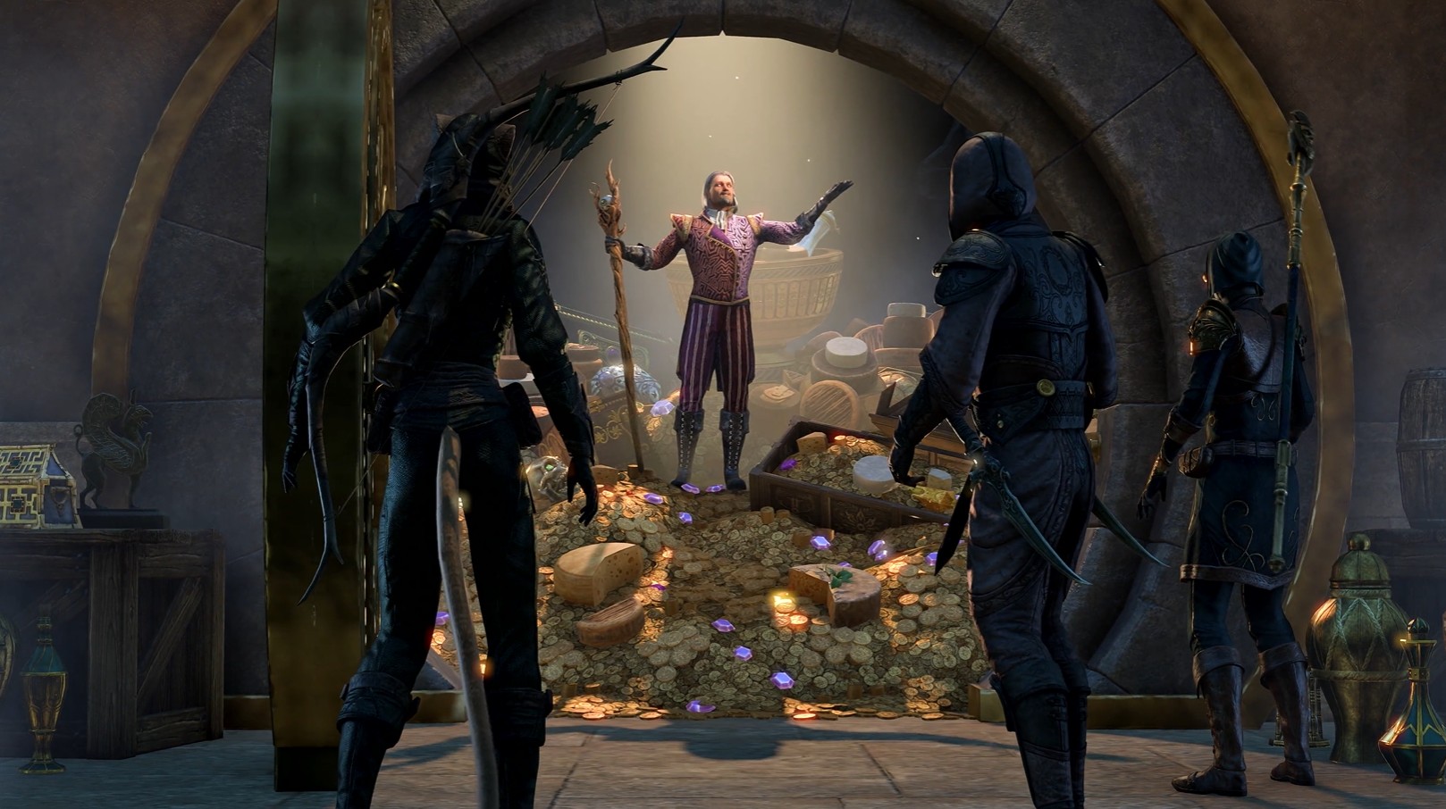 Screenshot from the trailer for The Elder Scrolls Online's first season, Return of the Thieves Guild.