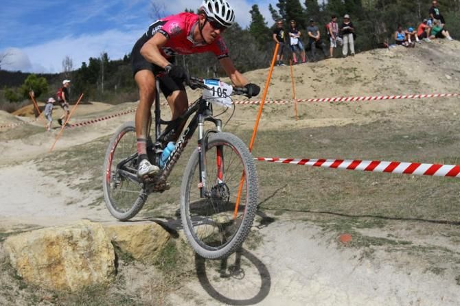 Michael Crosbie in 4th in the U23 men's race
