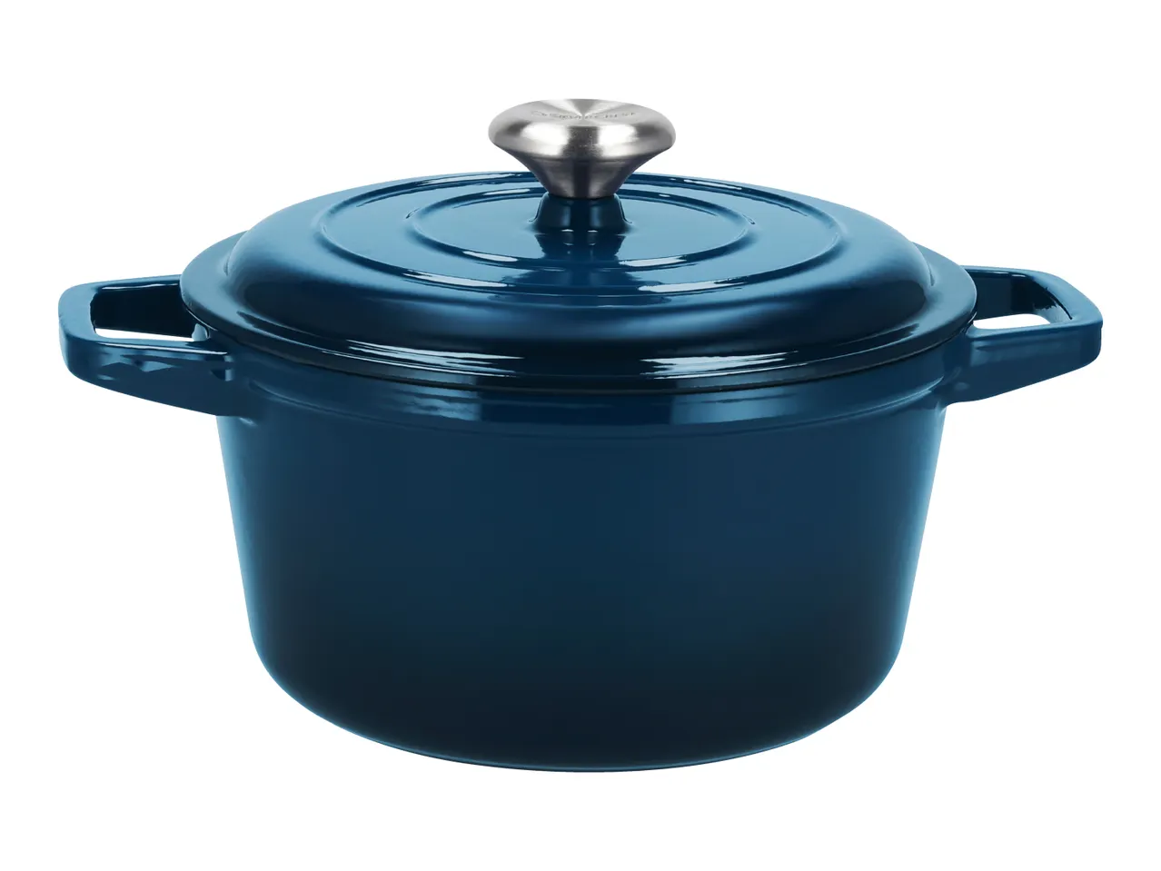 Silvercrest, Dark Blue Cast Iron Casserole Dish Set - 3 Pieces