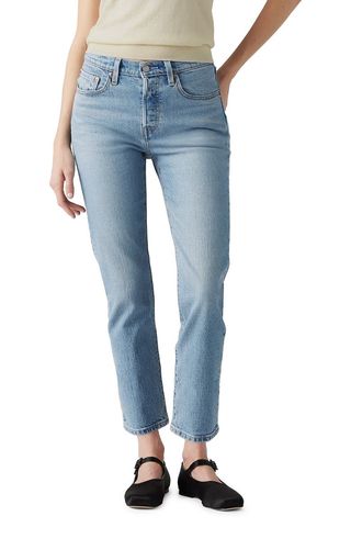 501® High Waist Crop Straight Leg Jeans