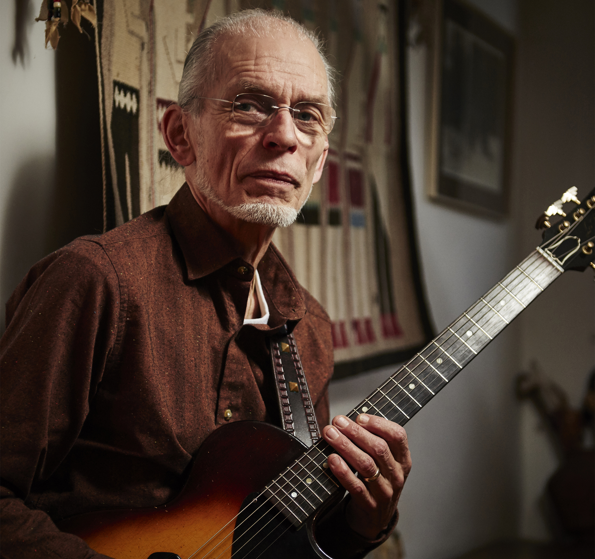 Steve Howe, guitarist with progressive rock group Yes, photographed at his home in south-west England, on December 7, 2017.