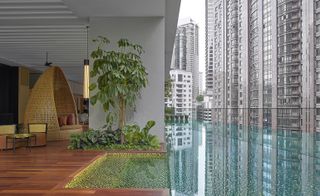 The RuMa hotel infinity pool, Kuala Lumpur, Malaysia