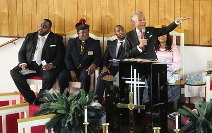 Rev. Al Sharpton speaks at Corey Jones' funeral