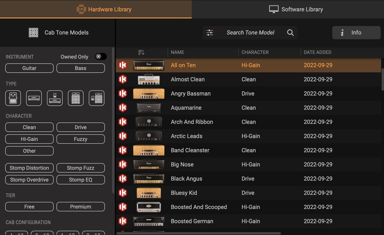 IK Multimedia TONEX Editor