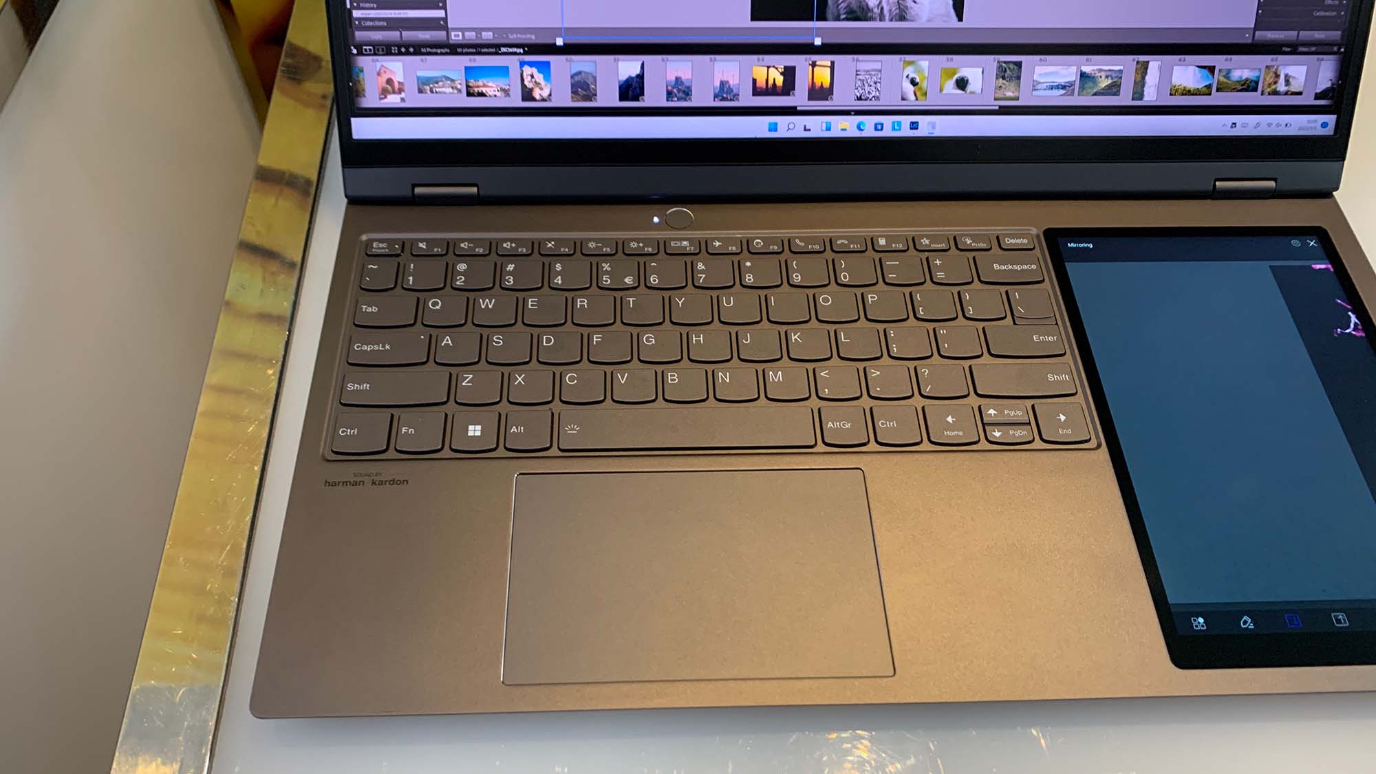The keyboard and trackpad of the Lenovo ThinkBook Plus Gen 3