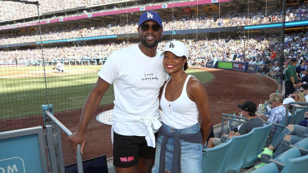 Celebrities At The Los Angeles Dodgers Game