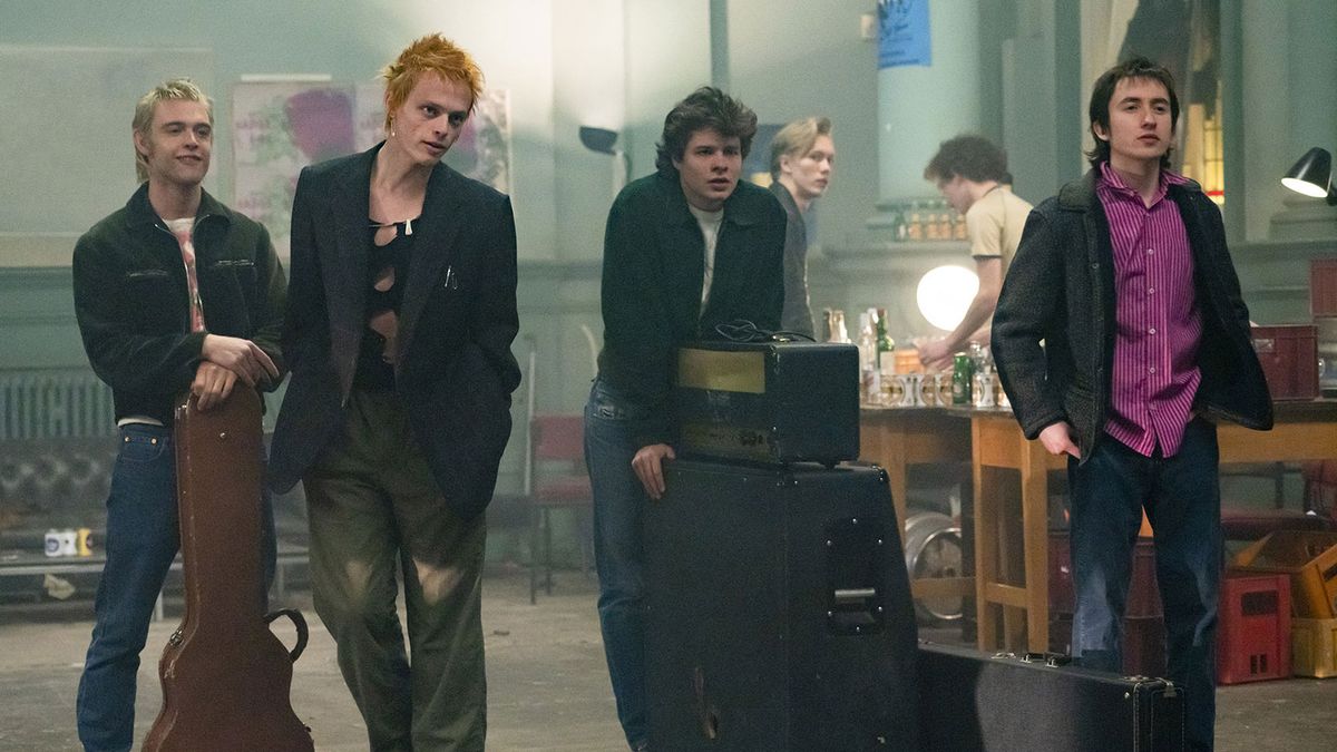 A still from Pistol - Danny Boyle&#039;s Sex Pistols TV Series