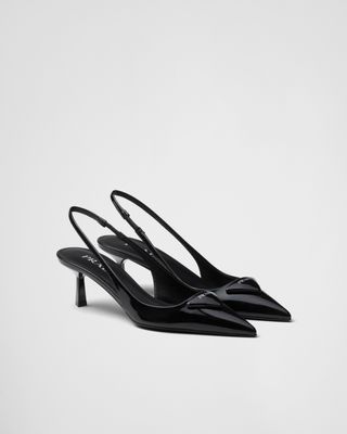 Patent Leather Slingback Pumps