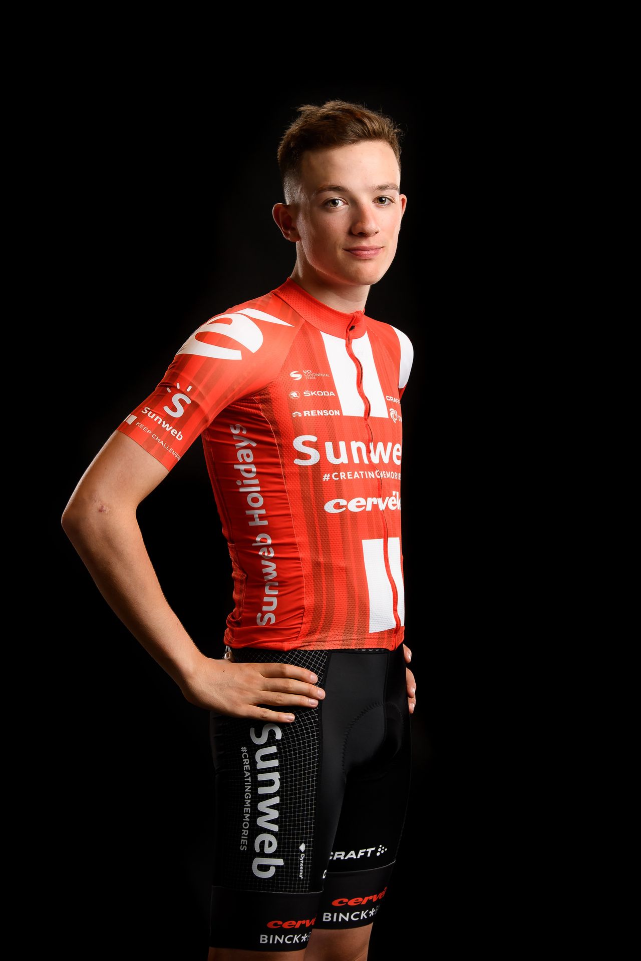 Development team rider Leo Hayter in the new kit