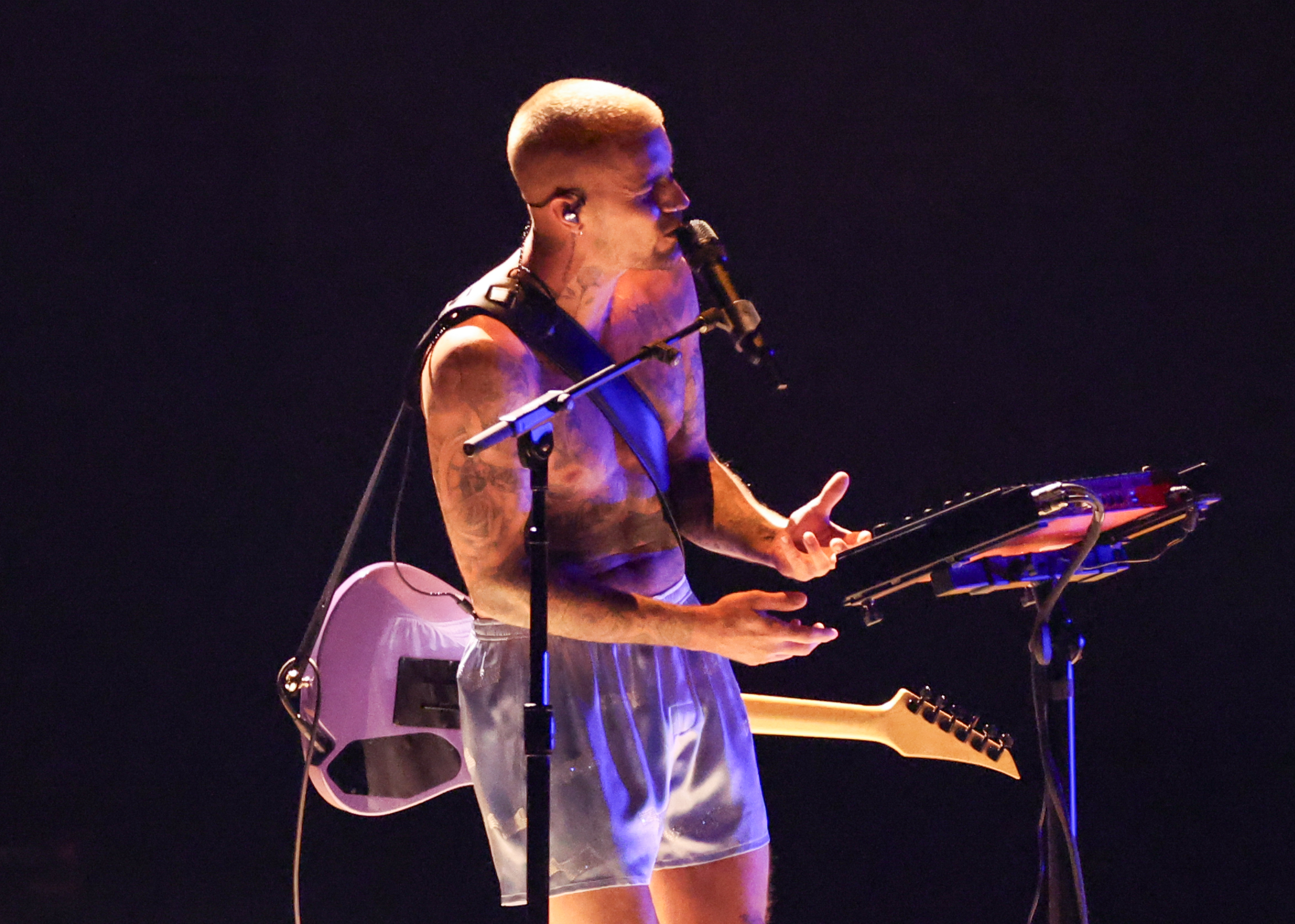 Justin Bieber performs onstage at the 68th GRAMMY Awards held at the Crypto.com Arena on February 01, 2026 in Los Angeles, California. (Photo by Christopher Polk/Billboard via Getty Images)