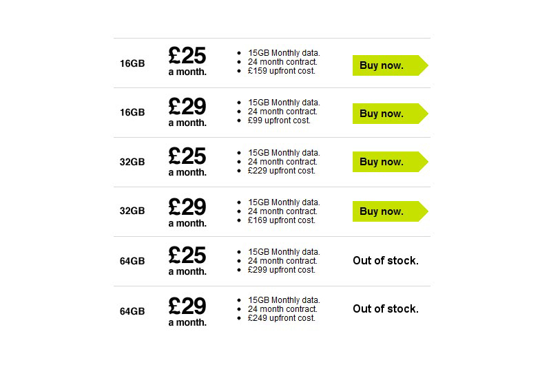 Three new iPad pricing details