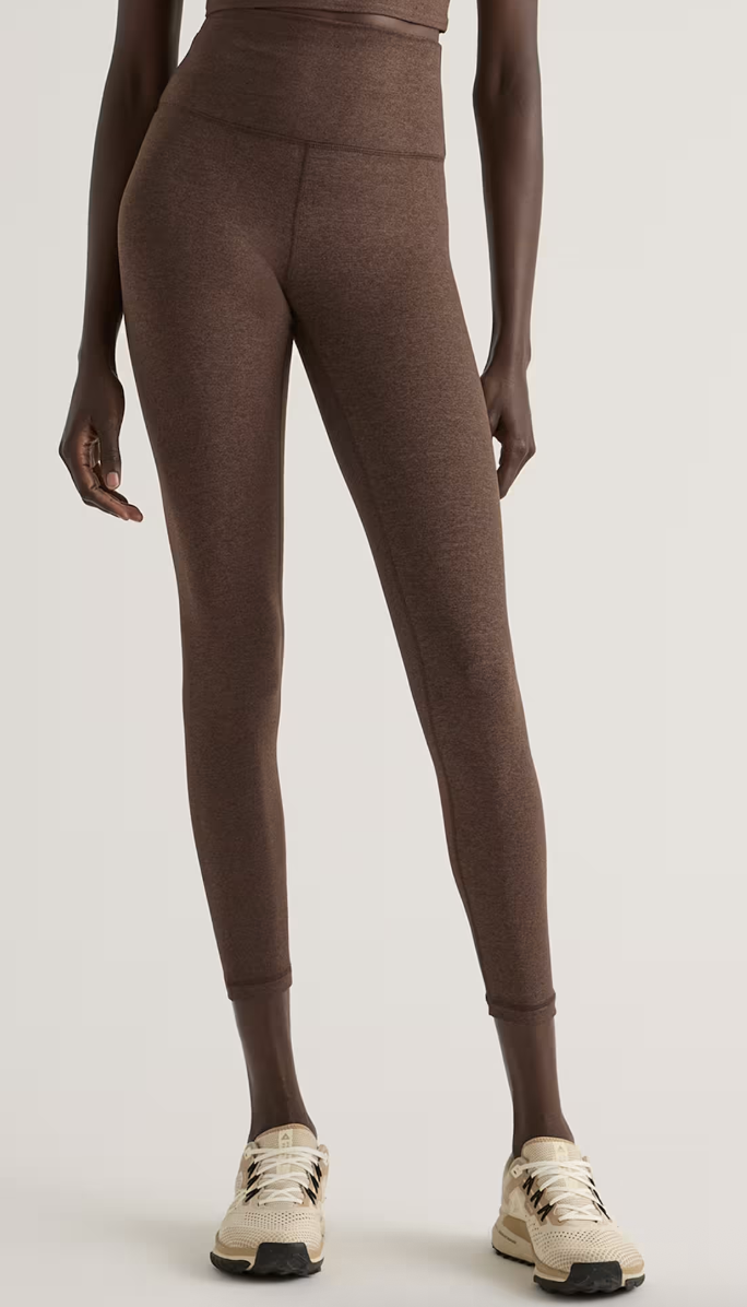 Quince, Ultra-Soft High-Rise Legging - 25&quot; Inseam in Heather Espresso