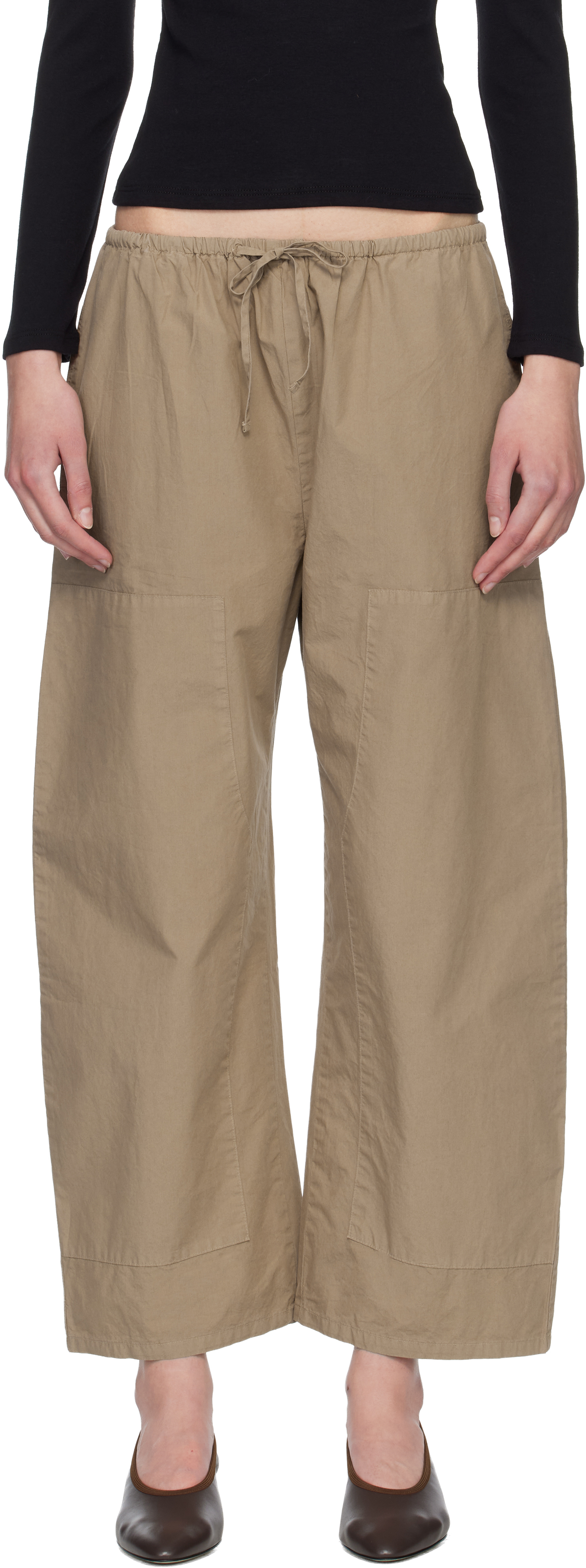 Beige Kyoto Carpenter Trousers