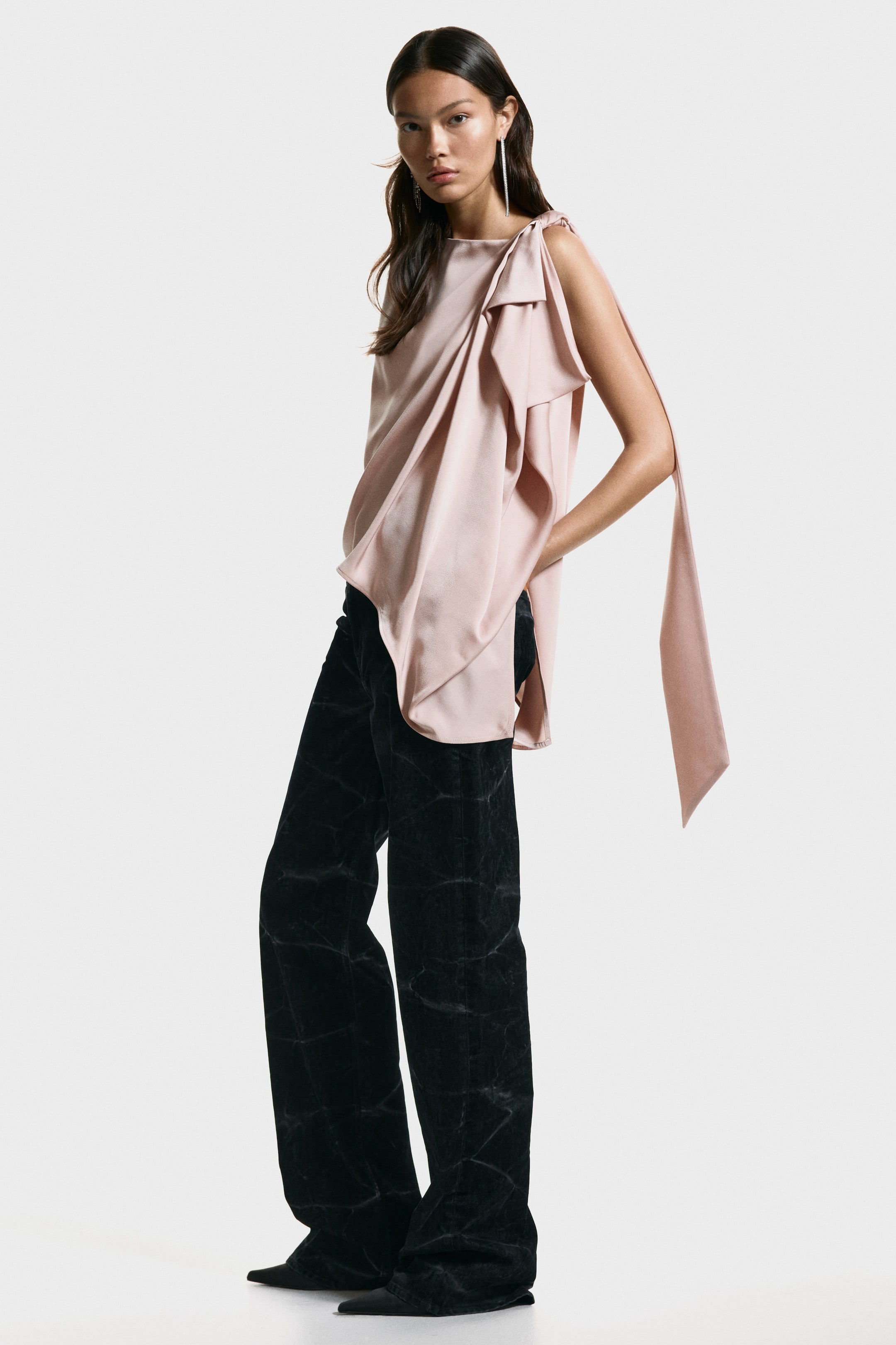 Draped Top - Dusty Pink