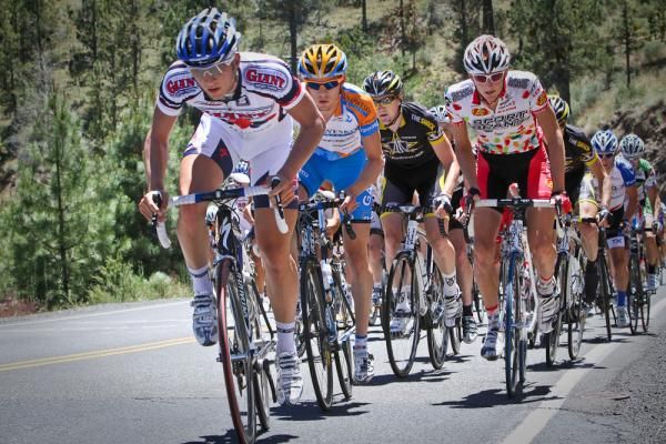 California Giant and Garmin-Transitions had to work hard early in the race to pull back a breakaway.