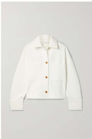 Vince Stretch Cotton-Blend Jersey Jacket