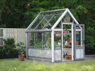 modern aluminium style greenhouse