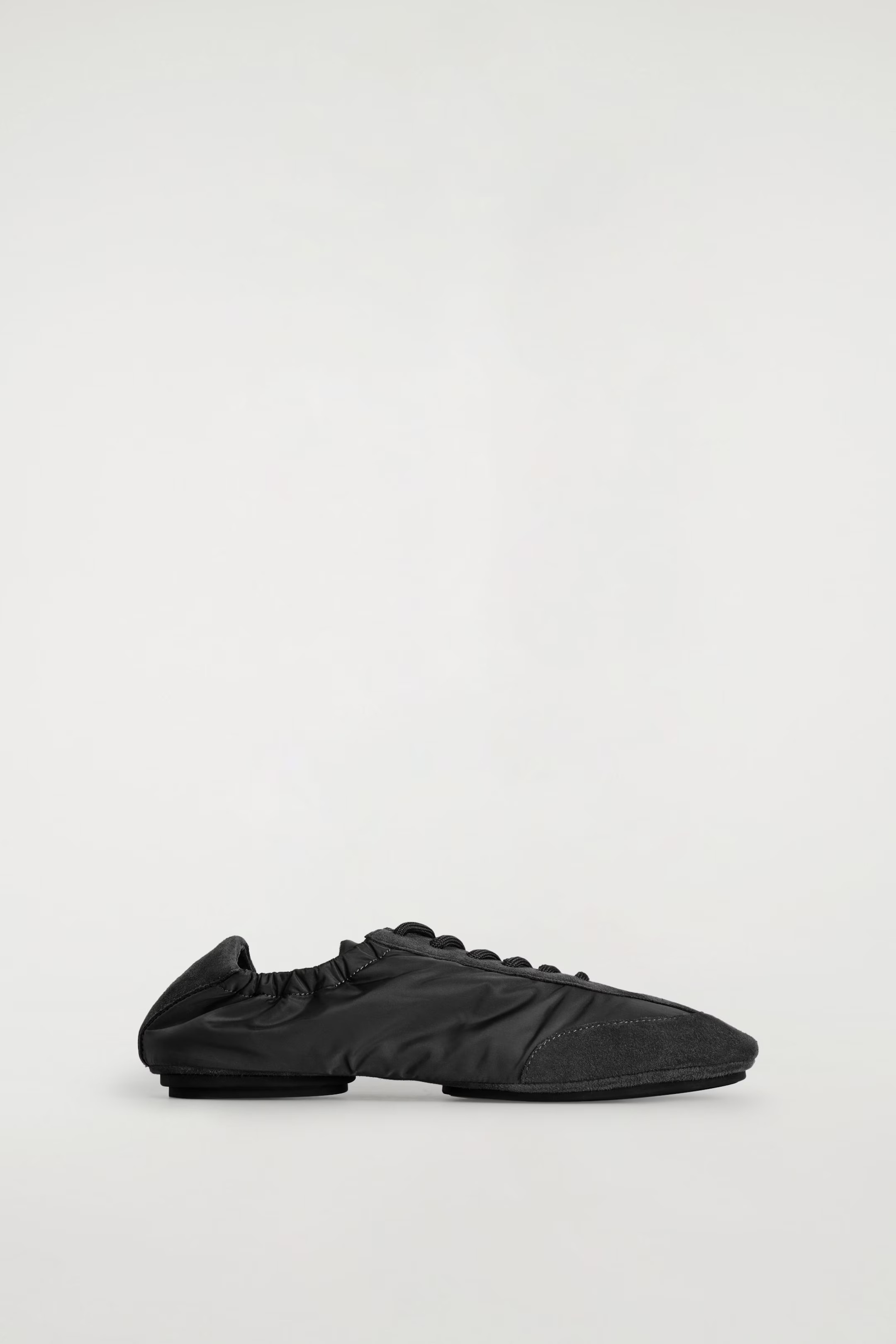 COS, Suede-Nylon Ballet Sneakers
