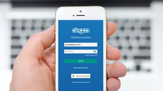 Degoo cloud storage on a mobile device