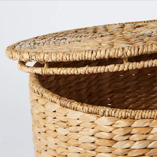 woven storage ottoman top