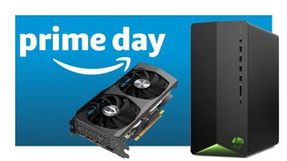 Graphics card and PC on a Prime Day background