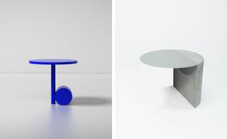 Among more conceptual and experimental pieces, there are also functional and essential items, such as this pair of tables