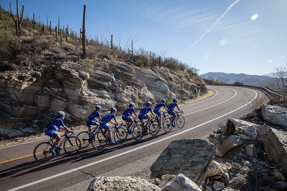 Seven riders enjoyed the Tucson camp, while Rushlee Buchanan and Shawn Morelli trained for track championships