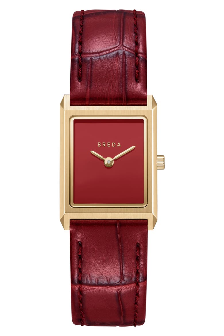 Virgil Leather Strap Watch, 16mm X 8mm