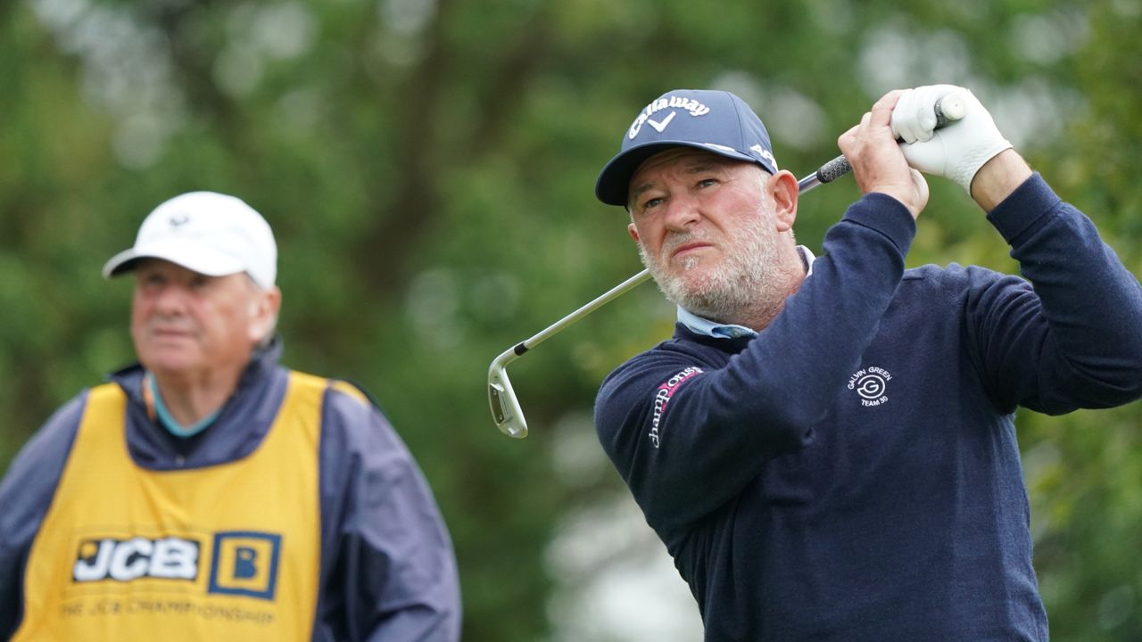 Peter Baker of England during Day Two of the JCB Championship 2023 at JCB Golf &amp; Country Club 