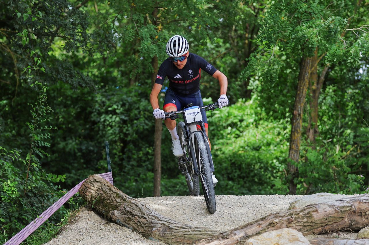 Tom Pidcock at a MTB event