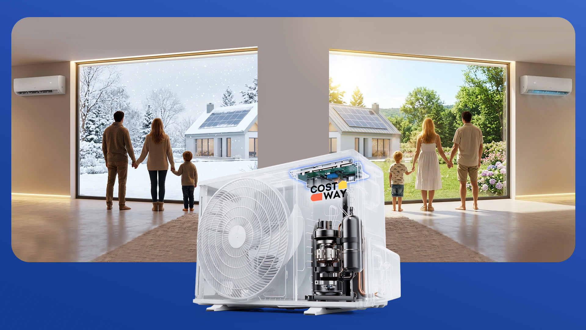 Costway mini split AC promotional image