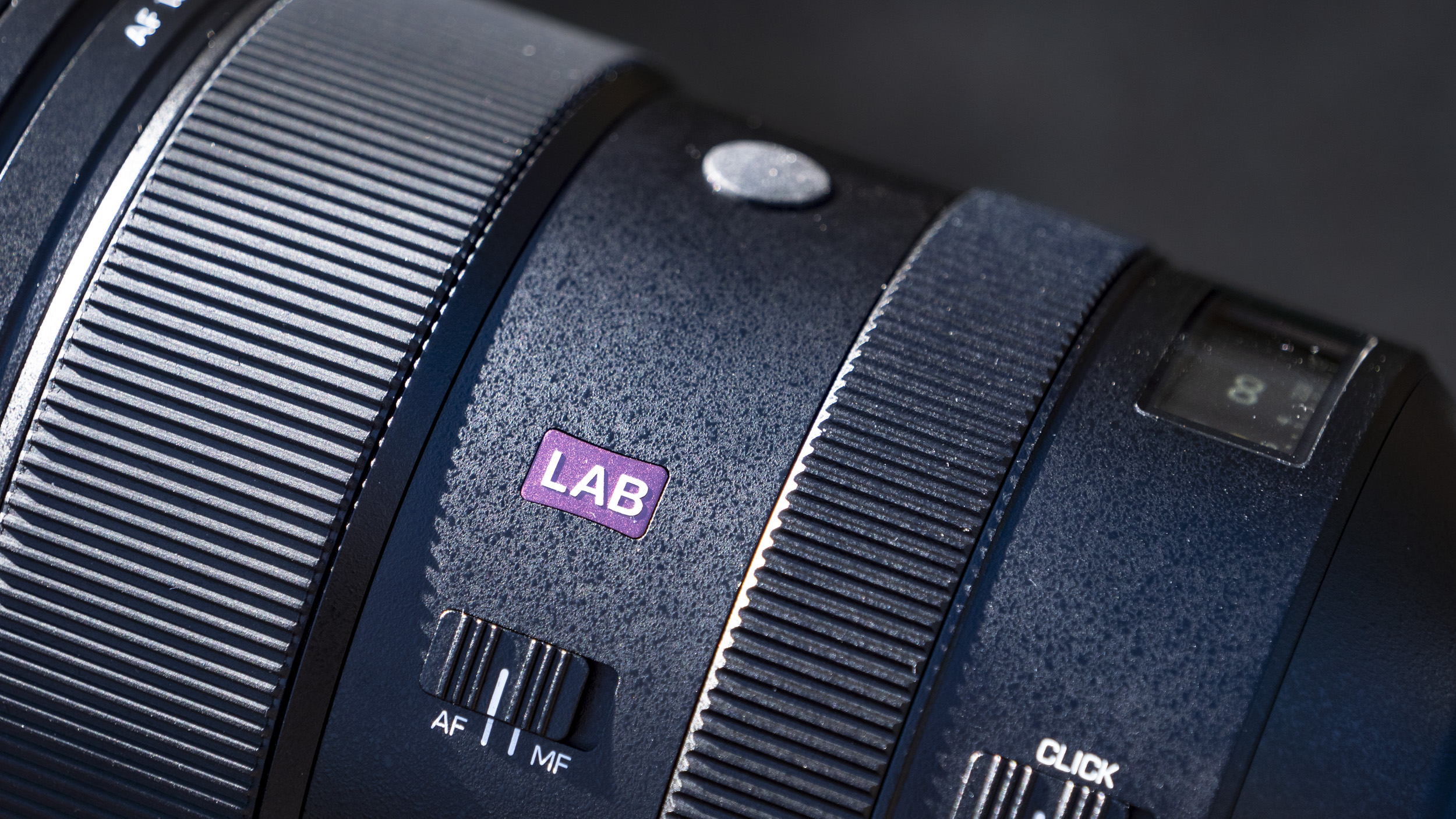 Close up of the Viltrox 135mm F1.8 Lab lens' barrel