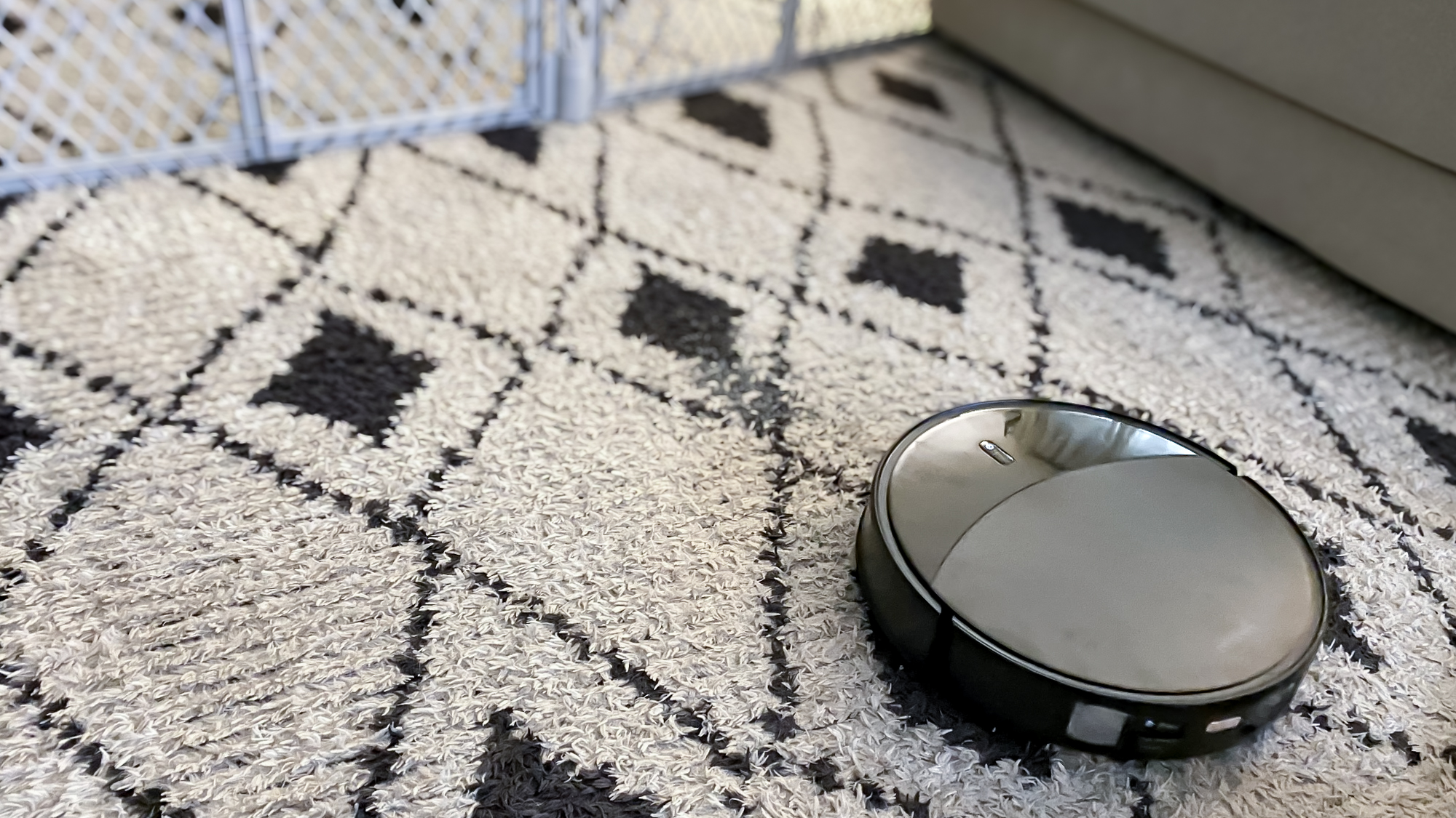 Roborock Saros 20 robot vacuum in an apartment