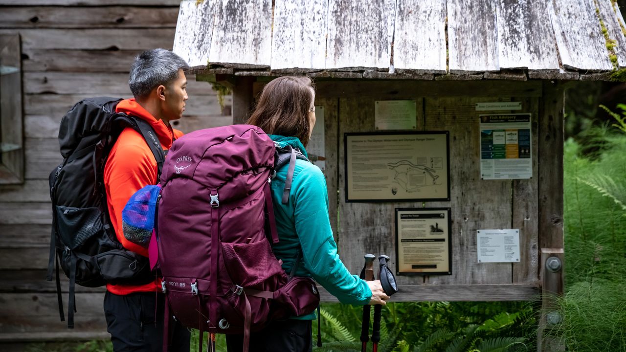 Osprey Rook and Renn backpacking rucksacks