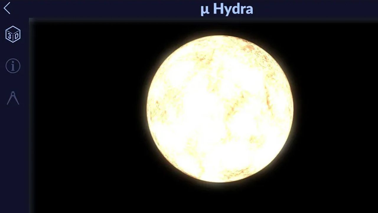 Screenshot of the Star Walk 2 app