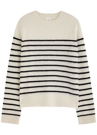 Rae Striped-Intarsia Cashmere Jumper