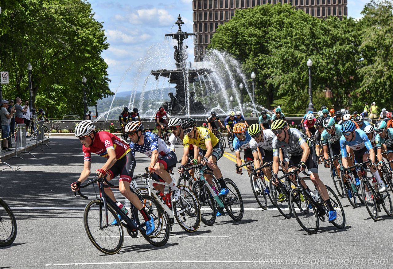 Past the Fontaine de Tourny in Old Quebec