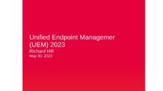 KuppingerCole leadership compass report - Unified endpoint management (UEM) 2023 whitepaper