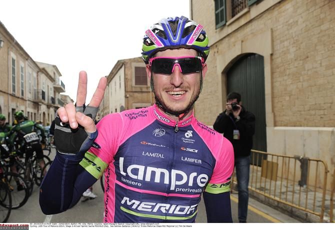 Sacha Modolo (Lampre-Merida) counts up his wins in Mallorca