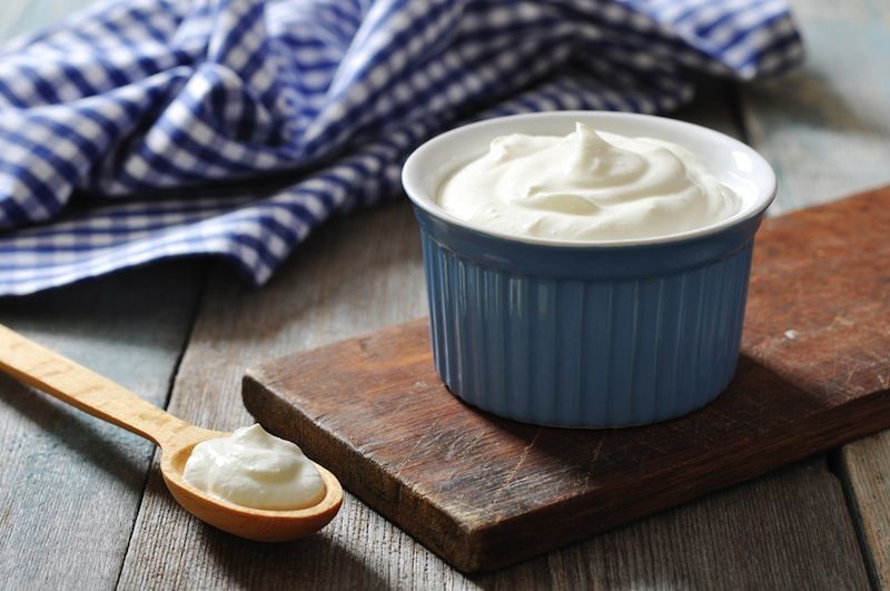 A cup of greek yogurt