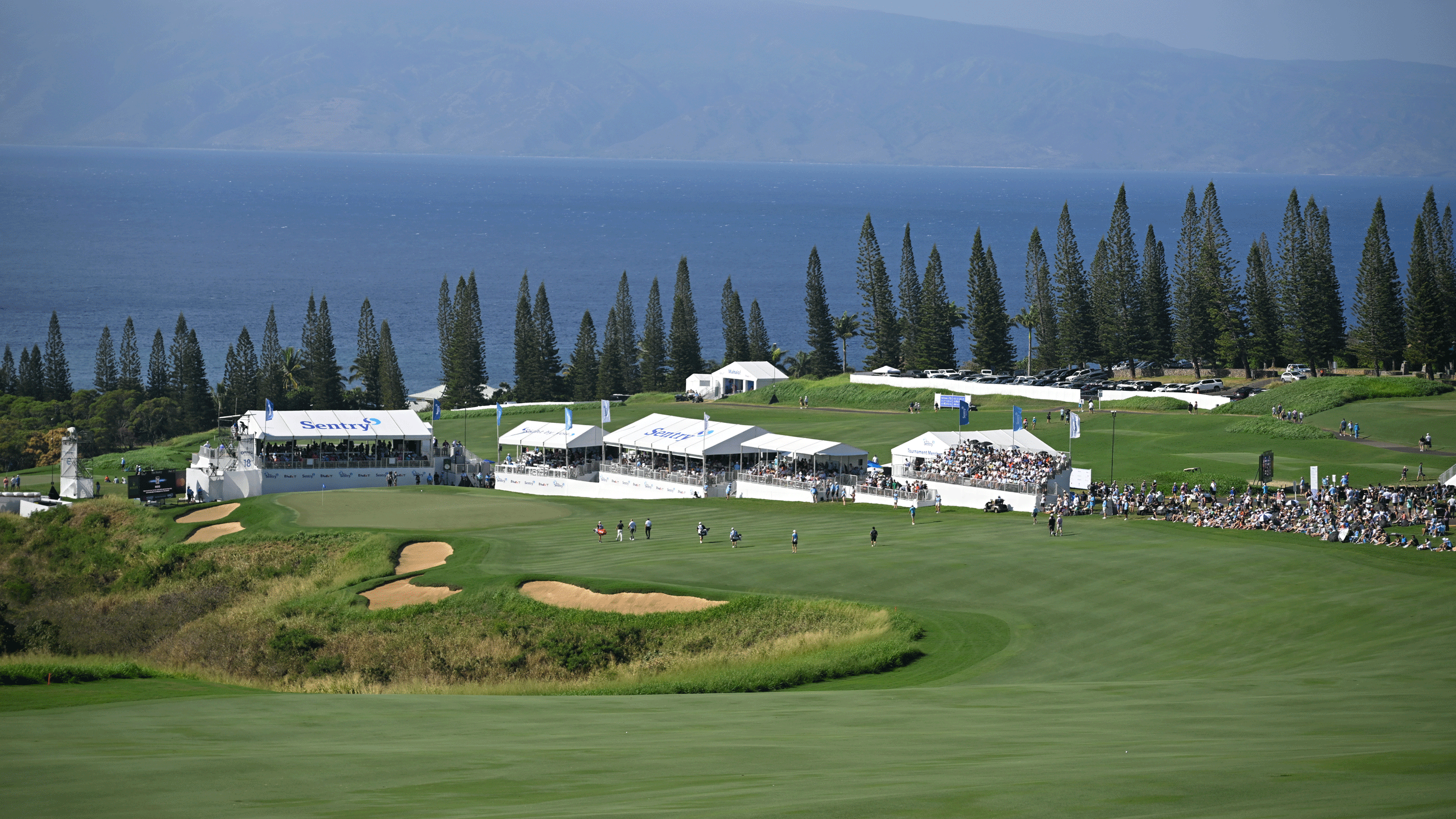 A general view of the Plantation Course at Kapalua Resort in Hawaii during the 2025 Sentry