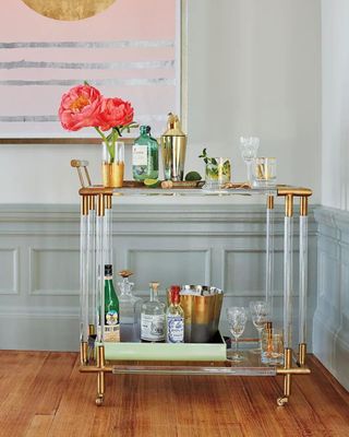 Oscarine Lucite Bar Cart from Anthropologie