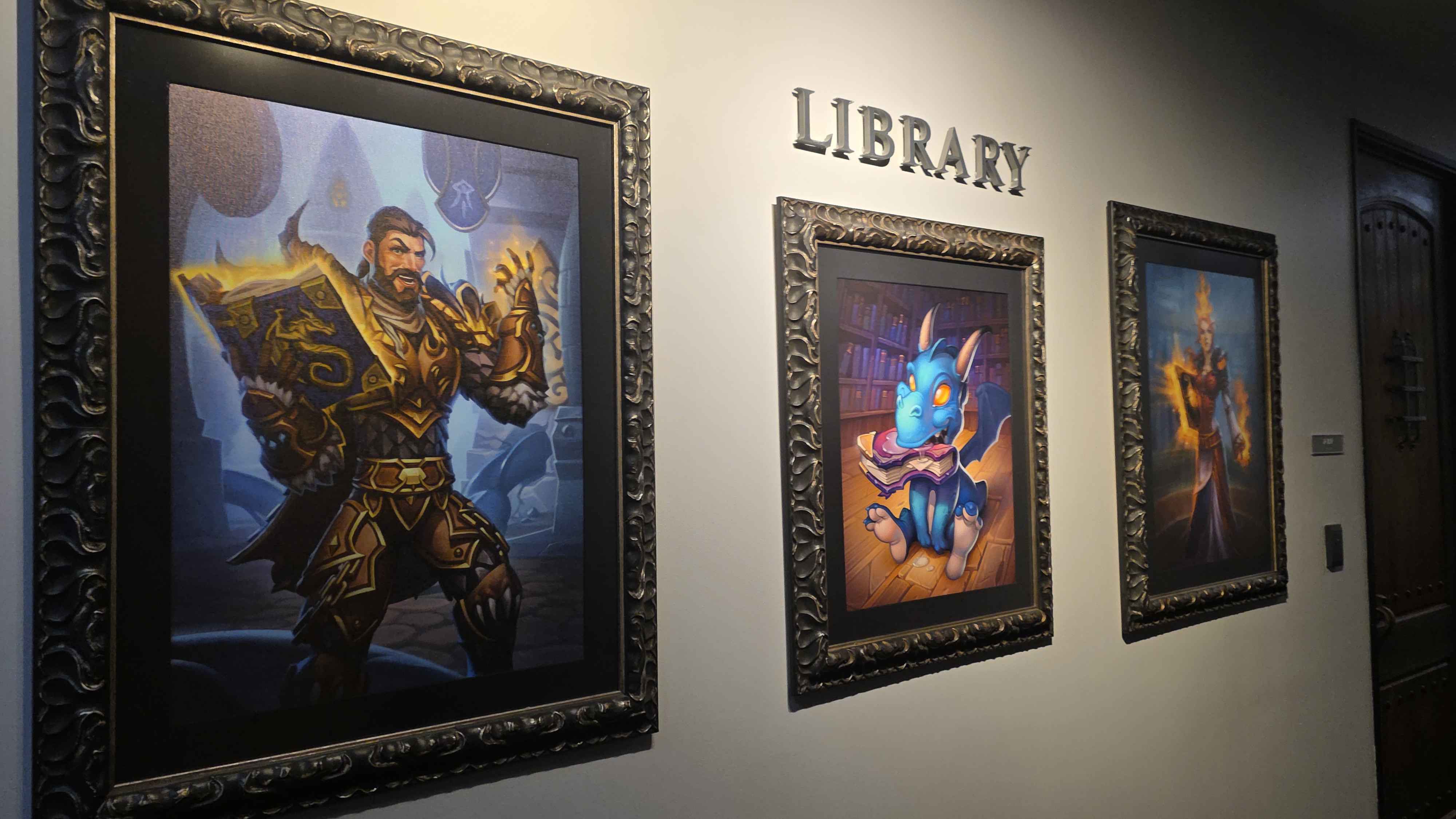 Pictures taken around Blizzard campus of logo and artwork