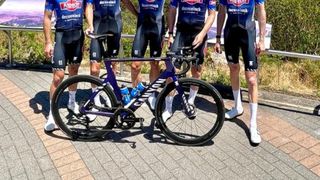 Images from Alpecin-Deceuninck facebook page shows riders at Tour Down Under with canyon race bike