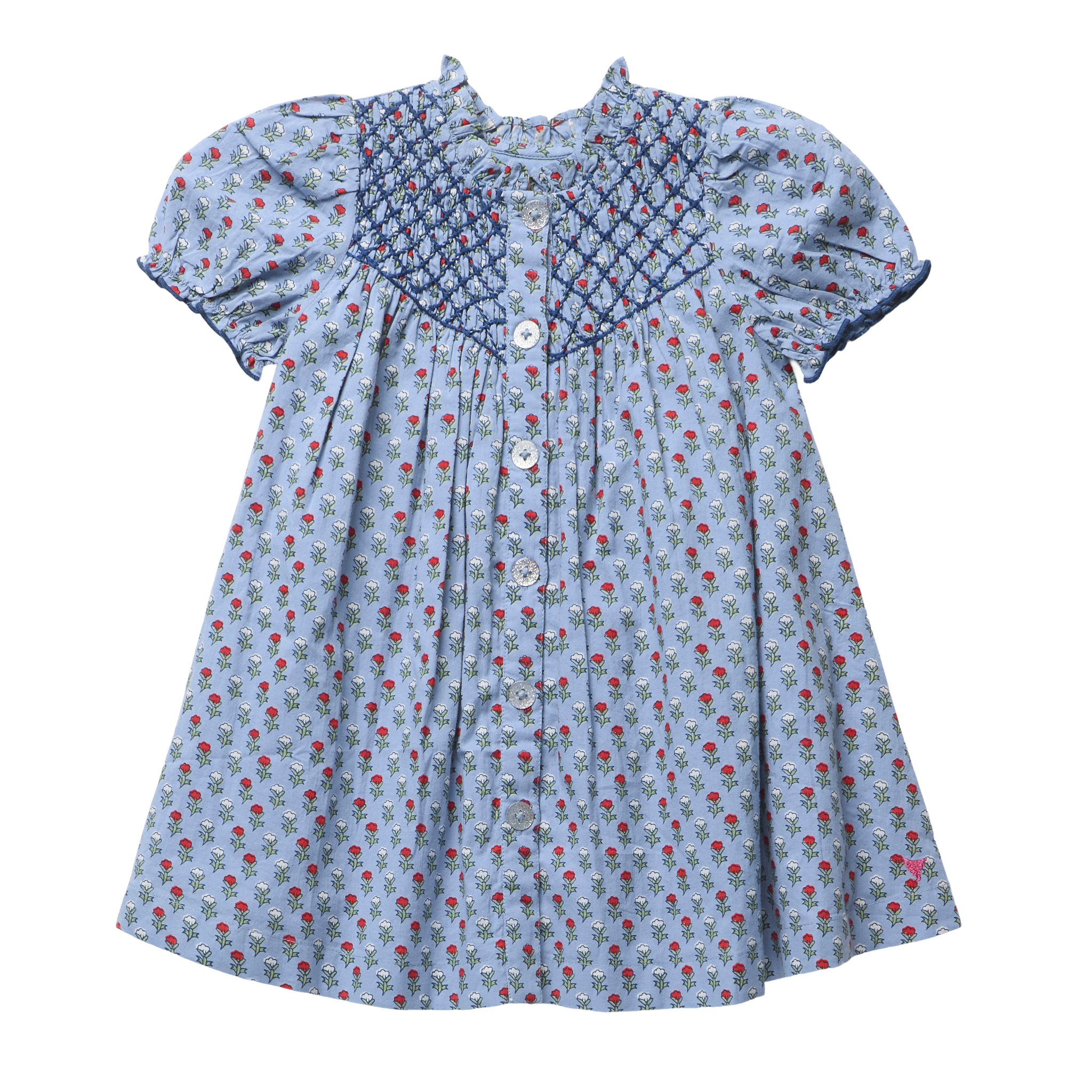 Girls Lucia Dress - Light Blue Carnation &amp;ndash; Light Blue Carnation / 2y