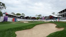 Looking down the 18th hole during the Valspar Championship